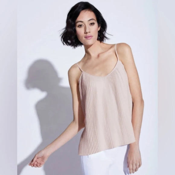 Noel Asmar Alba Pleated Camisole Tank in Blush NWT - Picture 1 of 2